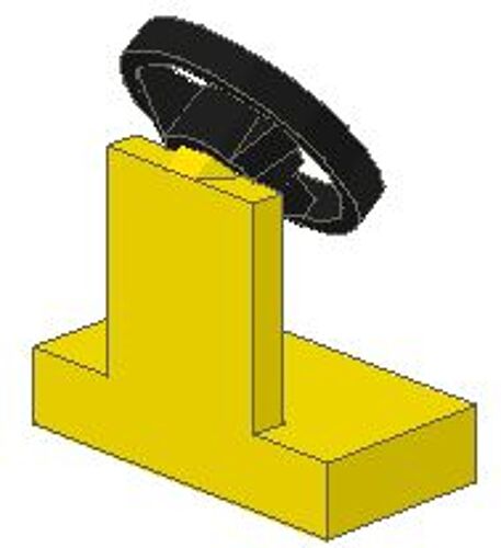 ACCESSOIRES LEGO VOLANT JAUNE