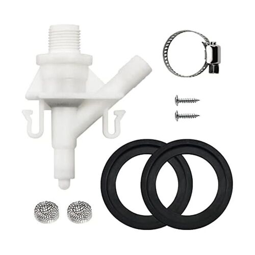 385311641 Rv Toilet Water Valve Kit And 2 Pcs 385311658 Flush Ball Seal Replacement For 300 310 320