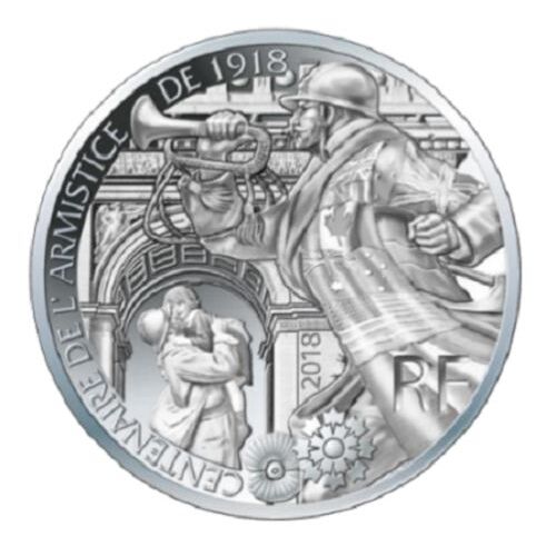 Piece 10 Argent Centenaire De L'armistice De 1918