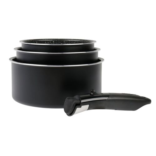 Pressed Aluminium Saucepan Set Of 3 Ø 16-18-20 Cm Sitram (713493)