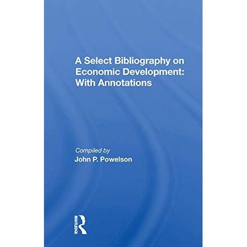 A Select Bibliography On Economic Development