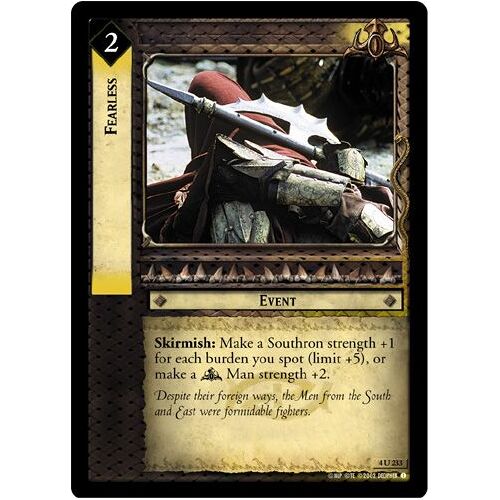 The Lord Of The Rings Tcg - Fearless (4u233)
