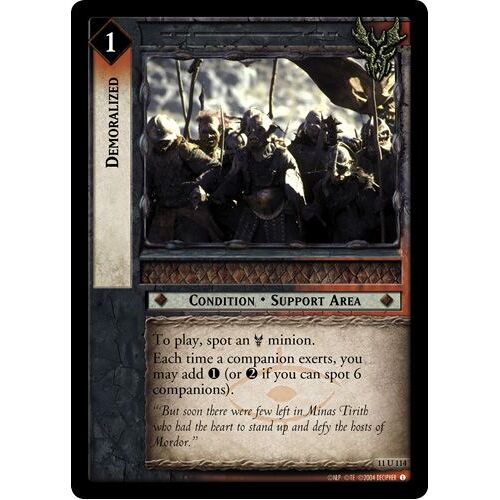 The Lord Of The Rings Tcg - Demoralized (11u114)