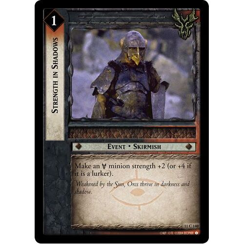 The Lord Of The Rings Tcg - Strength In Shadows (11c140)