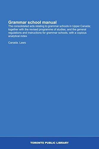 Grammar School Manual