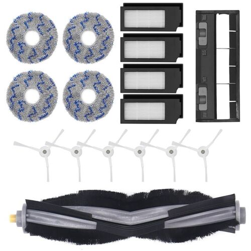 Pièces de rechange, brosse principale, brosse latérale, filtre HEPA, Compatible avec accessoires pour aspirateur Turbo T10