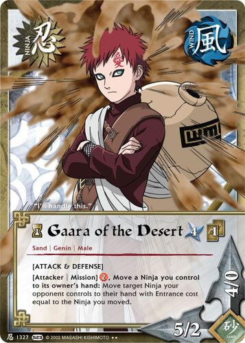 Ni 1327 Gaara Of The Desert (Attack & Defense) Série 23 Us Invasion
