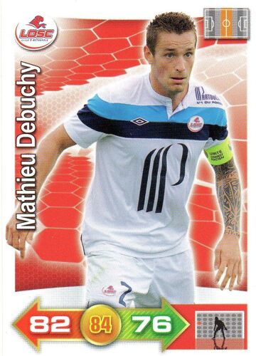 Carte Panini Adrenalyn Xl Foot 2012 Mathieu Debuchy Lille N° 118