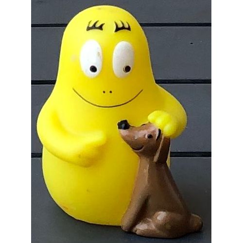 Figurine Barbapapa Avec Un Chien Plastoy, Dessin Animé