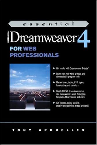 Essential Macromedia Dreamweaver 4 For Web Professionals (Prentice Hall Essential Web Professionals Series)