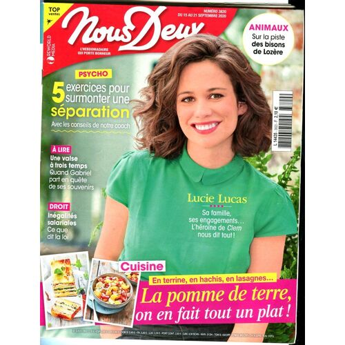 Nous Deux - N°3820 : Lucie Lucas - Sa Famille, Ses Engagements.. L' Héroïne De Clem Nous Dit Tout !