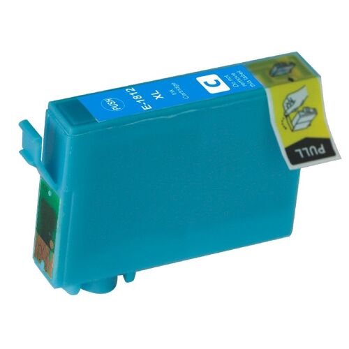 Cartouche générique équivalent au modèle Epson T1812 cyan Expression Home XP-102 XP-202 XP-205 XP-30 XP-302 XP-305 XP-402 XP-405 XP 102 202 205