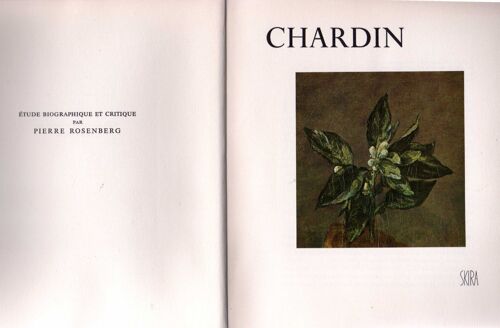 Chardin Etude Biographique Et Critique Par Pierre Rosenberg