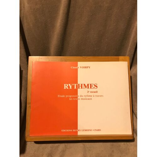Claude Voirpy Rythmes Étude Progressive A Travers Textes Musicaux Ed. Lemoine Volume 2