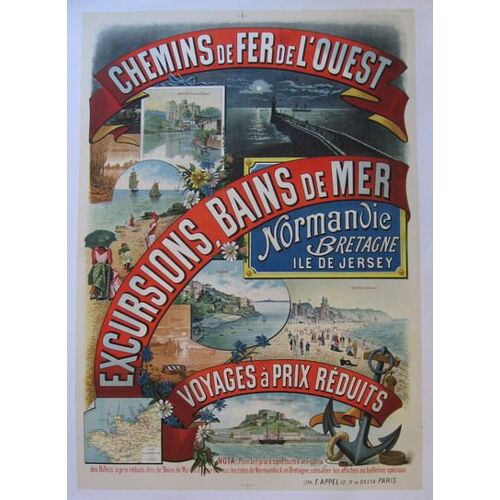 Affiche Chemins De Fer De L Ouest
