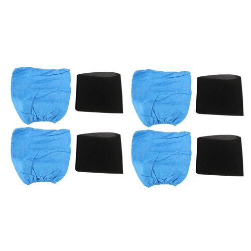 Sacs filtrants en textile pour aspirateur Karcher, support et filtre en mousse sèche, MV1, WD1, Wwiches, WD3, 8 pièces