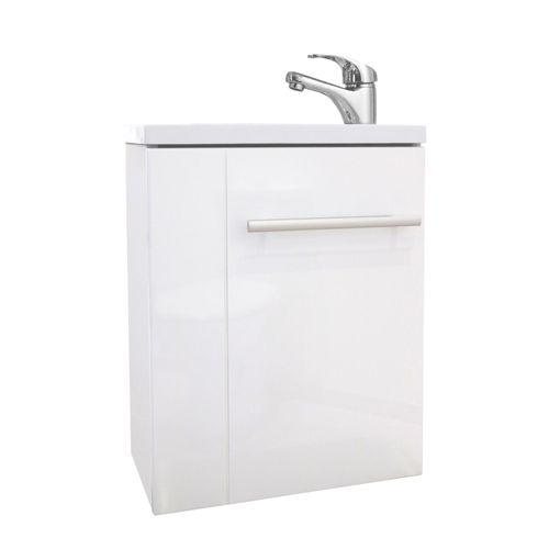 Lave-mains compact SAM - 40cm - Blanc - Laqué - Livré en kit