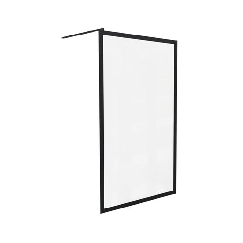 Paroi CADREA - Paroi 120x200x0,8cm - Verre trempé - Décor et finitions noir mat