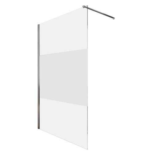 Paroi TUHINA - Paroi 90x200x0,8cm - Verre trempé - Sérigraphie Dépolie centrée