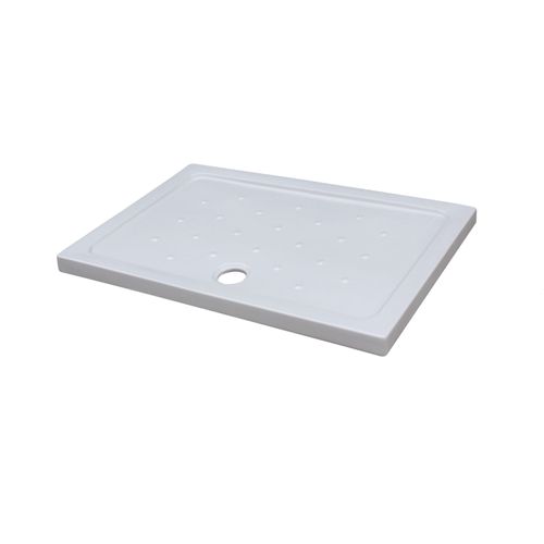 Receveur MERI - Picots Antidérapants - 80x120x6,5cm - Grès - Blanc