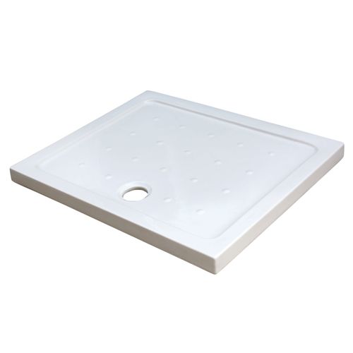 Receveur MERI - Picots Antidérapants - 80x100x6,5cm - Grès - Blanc