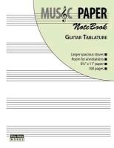 Mashhour, A: Music Paper Notebk - Guitar Ta