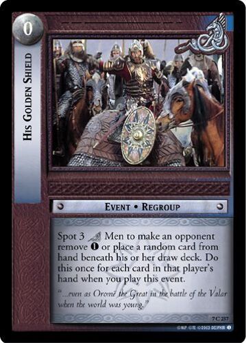 Le Seigneur Des Anneaux - His Golden Shield (Son Bouclier D'or) 7c237 Common (Commune) Return Of The King (Le Retour Du Roi) - Lotr