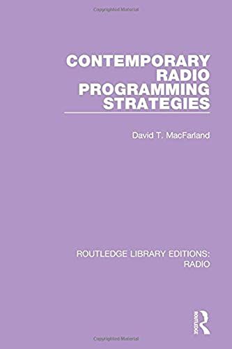 Contemporary Radio Programming Strategies