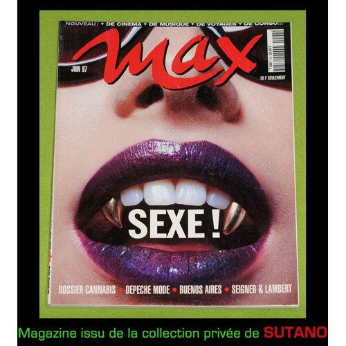 Max 92 Special Sexe Donna Trope Emmanuelle Seigner Christophe Lambert Depeche Mode Kati Tastet Joint