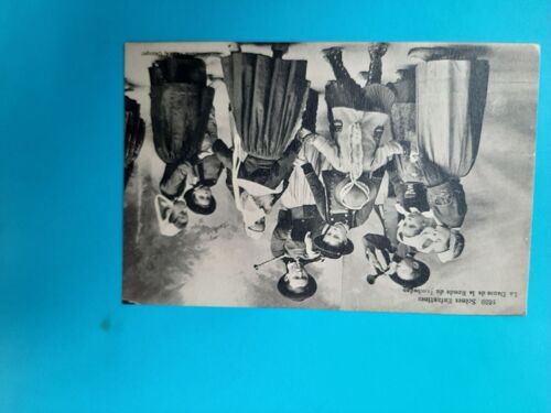 Carte Ancienne Costumes D'enfance Dans Une Scene Enfantin Autour De La Danse !