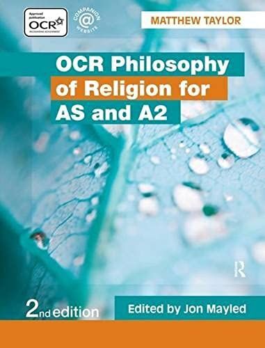 Ocr Philosophy Of Religion For As And A2