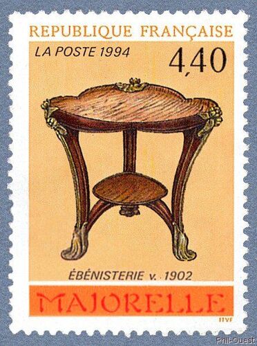 Timbre De 1994 Art Nouveau Ebénisterie De Majorelle (Vers 1902)
