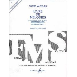 Jollet : Livre De Mélodies Vol. 1 : 1er Cycle (Im 2)