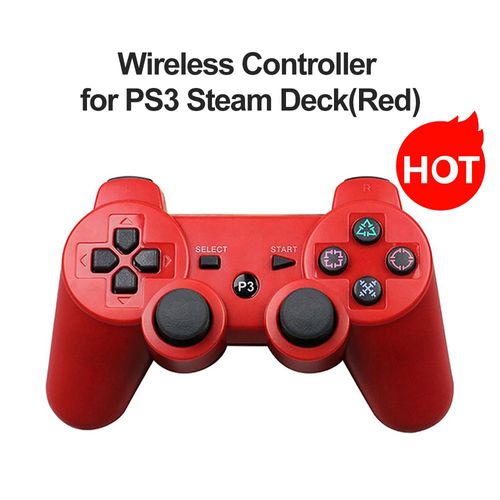 Rouge - Manette De Jeu Sans Fil Bluetooth Pour Sony Playstation 3, Manette Ps3, Manette De Jeu Pc Super Mince, Contrôle De Console De Jeu, 6 Axes