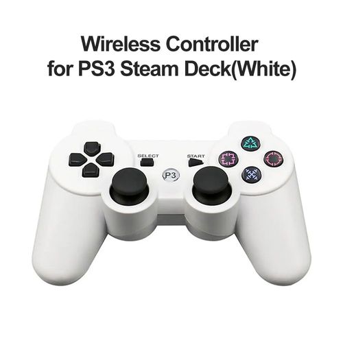 Blanc - Manette De Jeu Sans Fil Bluetooth Pour Sony Playstation 3, Manette Ps3, Manette De Jeu Pc Super Mince, Contrôle De Console De Jeu, 6 Axes
