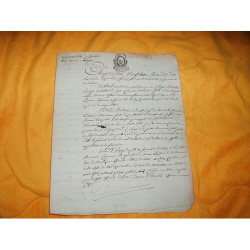 Lettre / Document Texte Notarie Ou Acte / Notaire  /  Document A Identifier Apposition Du 23 Messidor An 3 / 3 Pages Ecrites / 2 Cachets La Loi, L'eure Et Loire Minute 4. Sols.