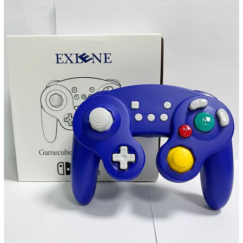 Bleu Avec Boîte - Contrôleur De Commutateur Sans Fil Nintendo Gamecube, Manette De Jeu Bluetooth, Aste, Réveil