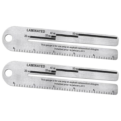 Jauge de bardeaux 2Pcs 4/09, outil de mesure pour bardeau de toit, jauge de pente de toit, équipement de mesure de l¿épaisseur des tuiles de toit