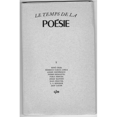 Le Temps De La Poésie. Numéro 2.