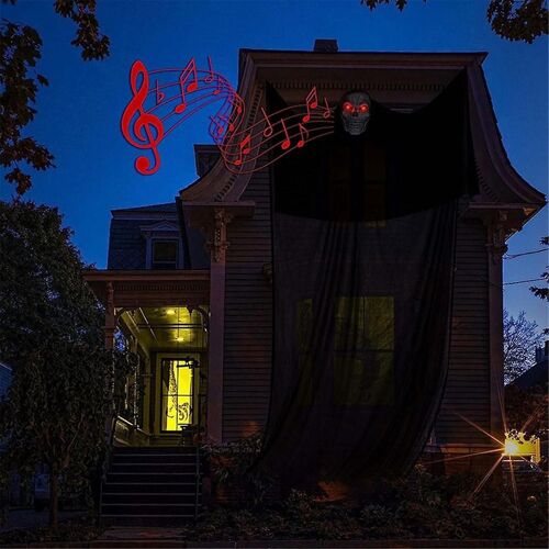Haunted House Decoration With Led Halloween Hanging Skull Ghost Ghost Ornament Indoor Outdoor Bar,