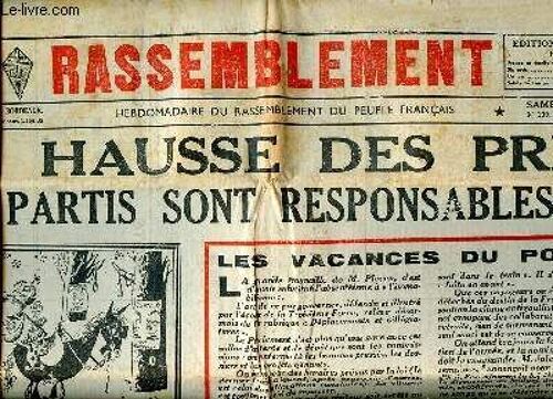 Le Rassemblement N°130 Du Samedi 17 Février 1951 La Hausse Des Prix: Les Partis Sont Responsables Sommaire: La Hausse Des Prix: Les Partis Sont Responsables; Les Marionnettes De Staline En France; La(...)