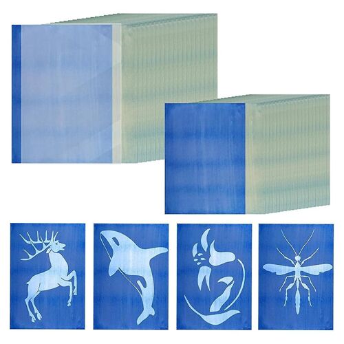 30 Sheets Sun Print Paper Kits Cyanotype Paper A4 A5 Solar Printing Kit Sun Art Paper Solar Paper f