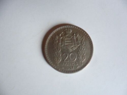 Monaco 20 Francs Louis Ii 1947