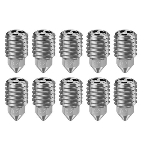 Pour X1 X1C P1S P1P Buse plaquée cuivre Buse CHT à haut débit Accessoires d'imprimante 3D 0,2 mm