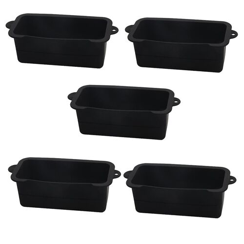 Doublure de tasse à graisse en silicone noir, doublure de tasse de récupération de graisse réutilisable, bac à graisse pour barbecue, plateau d¿égouttage