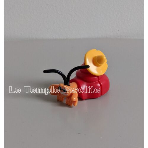Figurine Kinder - Animaux Marins : Bernard L'ermite Rouge Tt057