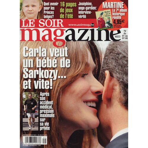 Le Soir Magazine (Belge) / 29-07-2009 N°4023 : Carla Bruni (4p) - Charlotte Rampling (2p)