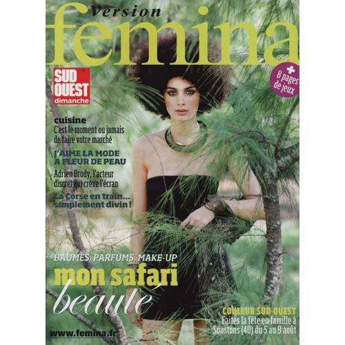 Version Femina (Edition Sud Ouest) / 02-08-2009 N°383 : Adrien Brody (2p)
