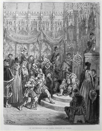30 Gravure Gustave Doré Don Quichotte Sancho Panza Rendant La Justice 1869