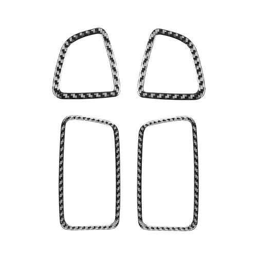 Pour 2015-2022 Soft Carbon Fiber Car Side Air Outlet Vent Cover Sticker Trim Accessories